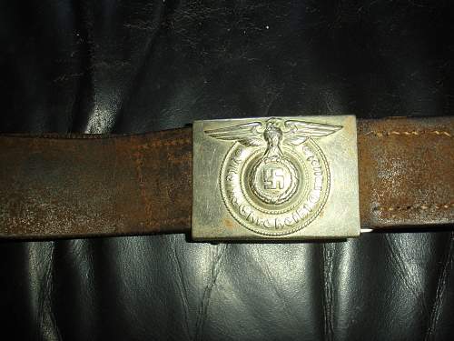 Waffen SS Nickel Belt buckle GZM M/131