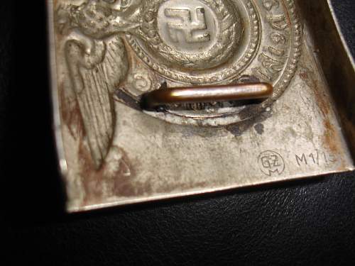 Waffen SS Nickel Belt buckle GZM M/131