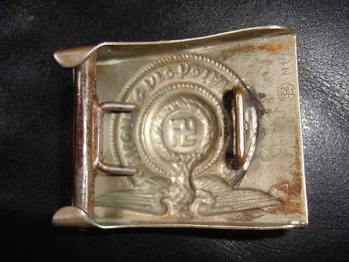 Waffen SS Nickel Belt buckle GZM M/131