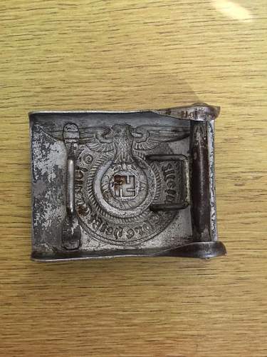 SS Late War Overhoff &amp; Cie steel belt buckle , Original?.