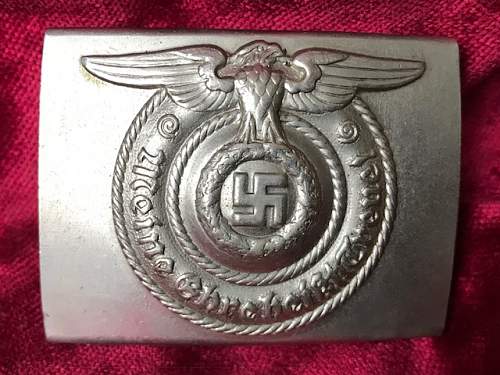 SS buckle variant silver nickel &quot;earless&quot;