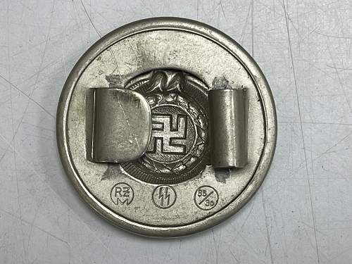 SS Officers Buckle 35/36 marked.