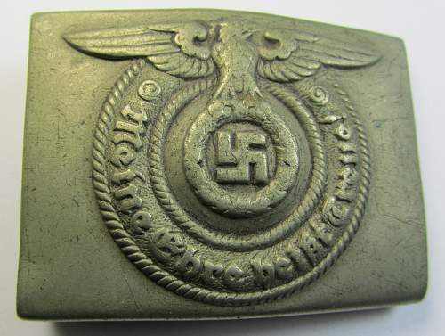 Is this Waffen SS belt buckle O &amp; C - ges.gesch genuine?