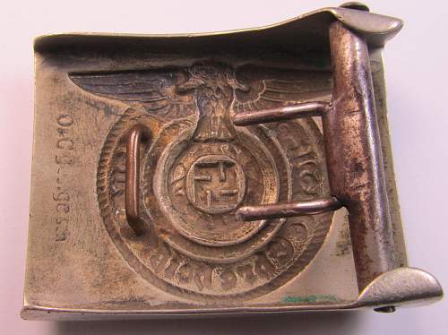 Is this Waffen SS belt buckle O &amp; C - ges.gesch genuine?