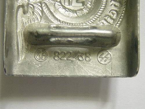 SS belt buckle: 822/38: real or fake ?