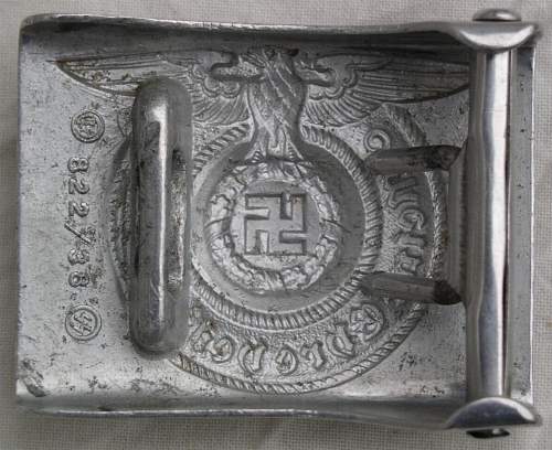 SS belt buckle: 822/38: real or fake ?