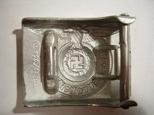 SS belt buckle: 822/38: real or fake ?