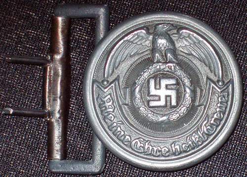 German SS Officer Belt Buckle genuine or fake?