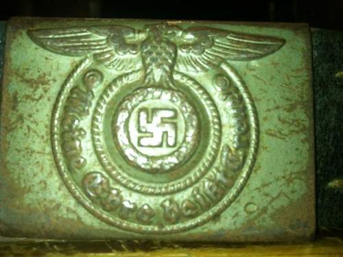 SS enlisted mans steel buckle and belt