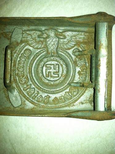 SS enlisted mans steel buckle and belt