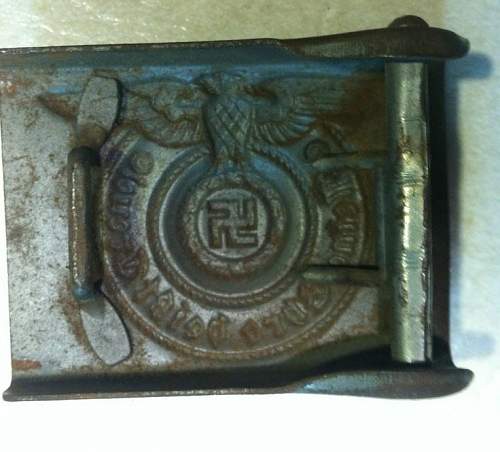 SS enlisted mans steel buckle and belt