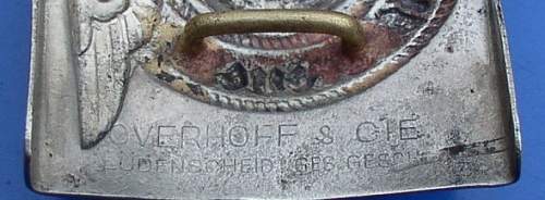 Full title SS buckle by Overhoff