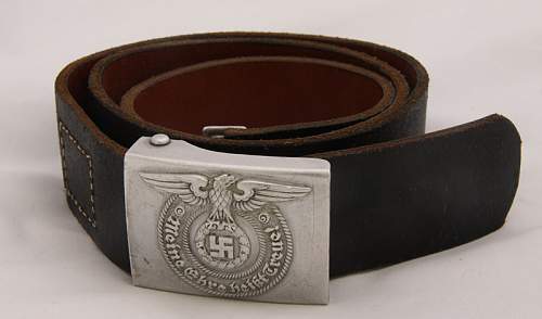 SS Belt &amp; Buckle 36/37 Aluminium