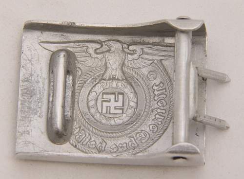 SS Belt &amp; Buckle 36/37 Aluminium