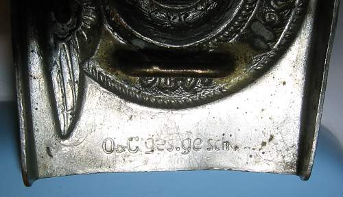 SS Buckle from auction - O &amp; C Gesch Gesch (Overhoff) marked