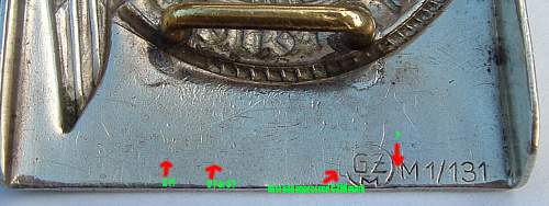 Other Markings on SS Buckles