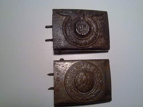 Two buckles from my younger years SS/Heer