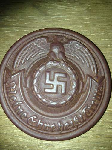 SS officers belt buckle.