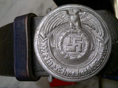 OLC Gez.Gesch marked Belt Buckle officer-need help