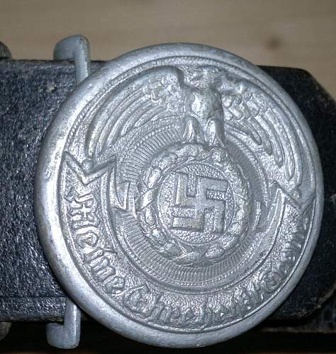 OLC Gez.Gesch marked Belt Buckle officer-need help