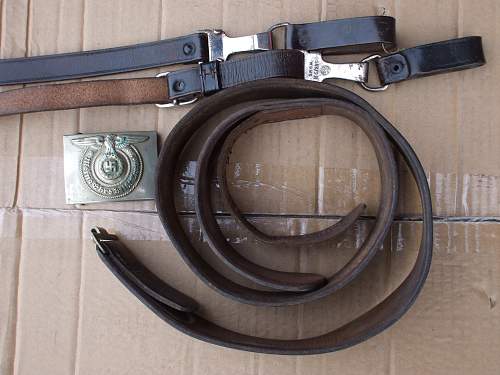 SS Belt, Buckle &amp; Cross Strap