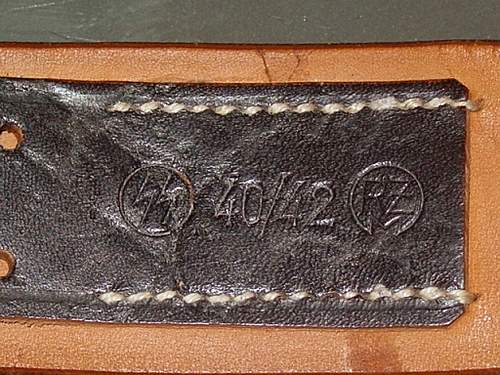 SS leather markings ( belt &amp; cross straps D rings Brocades etc)