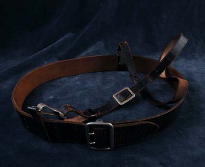 SS leather markings ( belt &amp; cross straps D rings Brocades etc)