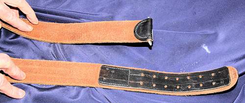 Fake SS leather markings ( belt &amp; cross straps D rings etc)