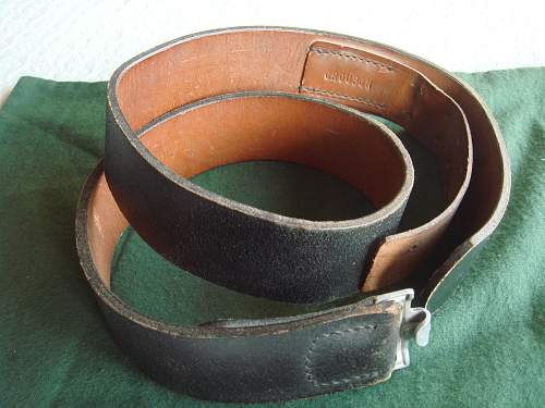 SS leather markings ( belt &amp; cross straps D rings Brocades etc)