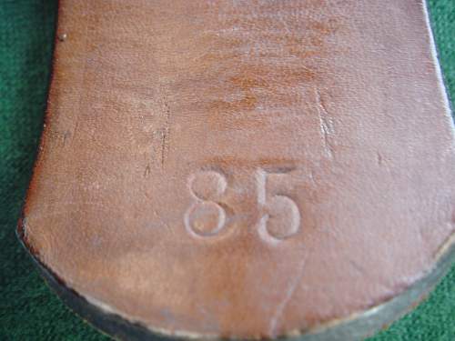 SS leather markings ( belt &amp; cross straps D rings Brocades etc)