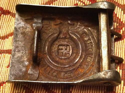 SS buckle attic find