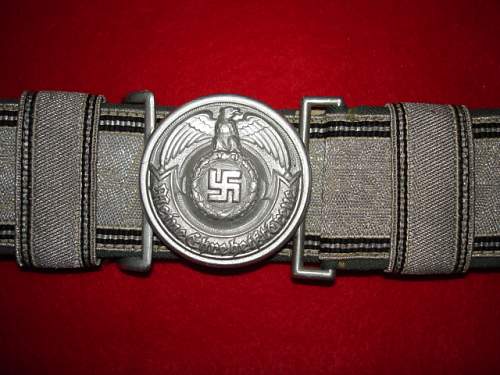 Two SS ground dug buckles