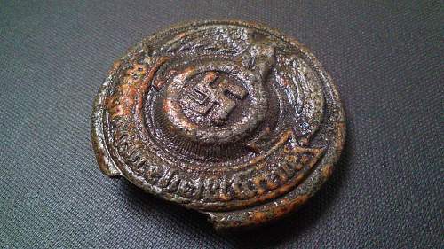 Ground dug buckle by Emil Jüttner