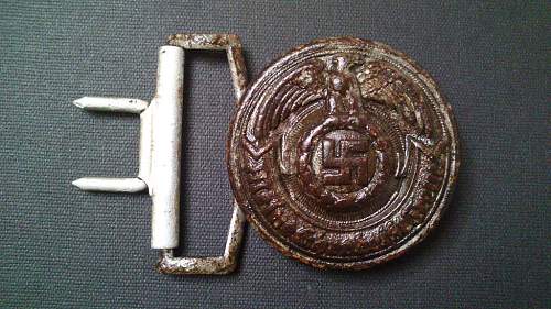 SS officer ground dug buckle 36/43 in good condition