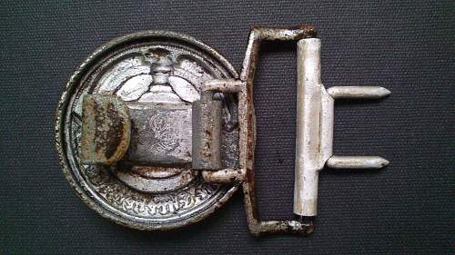 SS officer ground dug buckle 36/43 in good condition