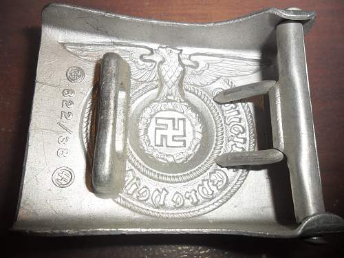SS 822/38 belt buckle