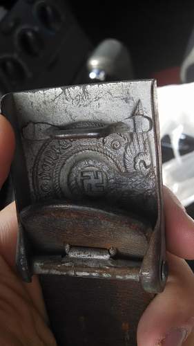 SS enlisted buckle and belt