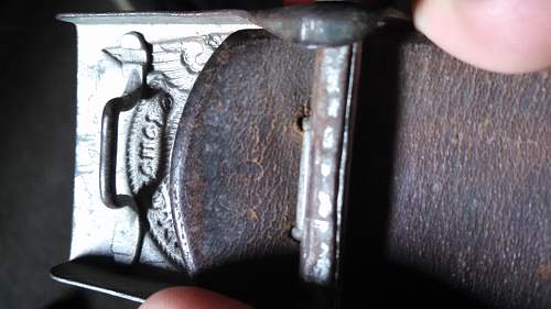 SS enlisted buckle and belt