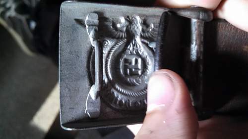 SS enlisted buckle and belt