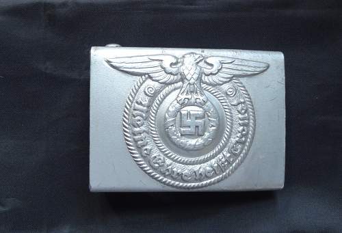 SS enlisted belt buckle and belt.