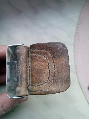 Denazified SS buckle &amp; belt