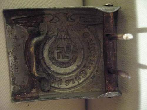 SS Elite Buckle with RZM Mark and Numbers and Luftwaffe Enlisted Man's Buckle: Authentic pieces?