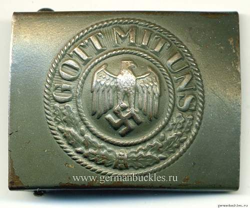 SS Elite Buckle with RZM Mark and Numbers and Luftwaffe Enlisted Man's Buckle: Authentic pieces?