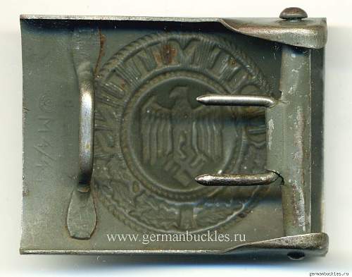 SS Elite Buckle with RZM Mark and Numbers and Luftwaffe Enlisted Man's Buckle: Authentic pieces?