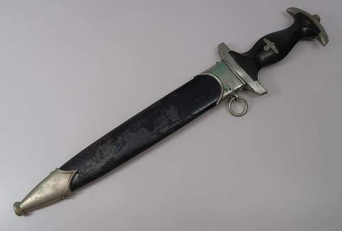 early SS ground Röhm dagger w/ anodized scabbard