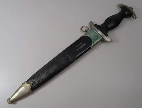 early SS ground Röhm dagger w/ anodized scabbard