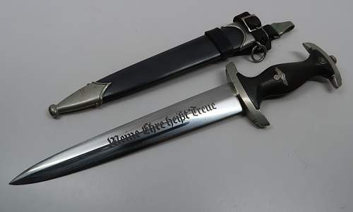 NAMED SS Officer's dagger w/ US Vet provenance