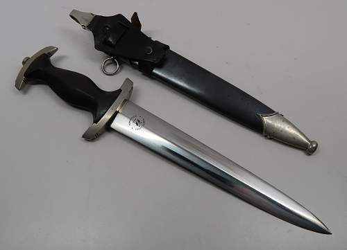 NAMED SS Officer's dagger w/ US Vet provenance