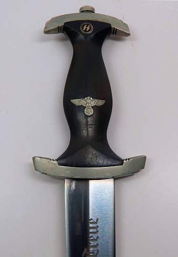 NAMED SS Officer's dagger w/ US Vet provenance