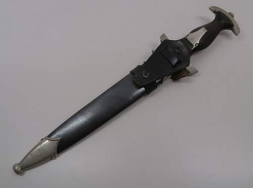 NAMED SS Officer's dagger w/ US Vet provenance